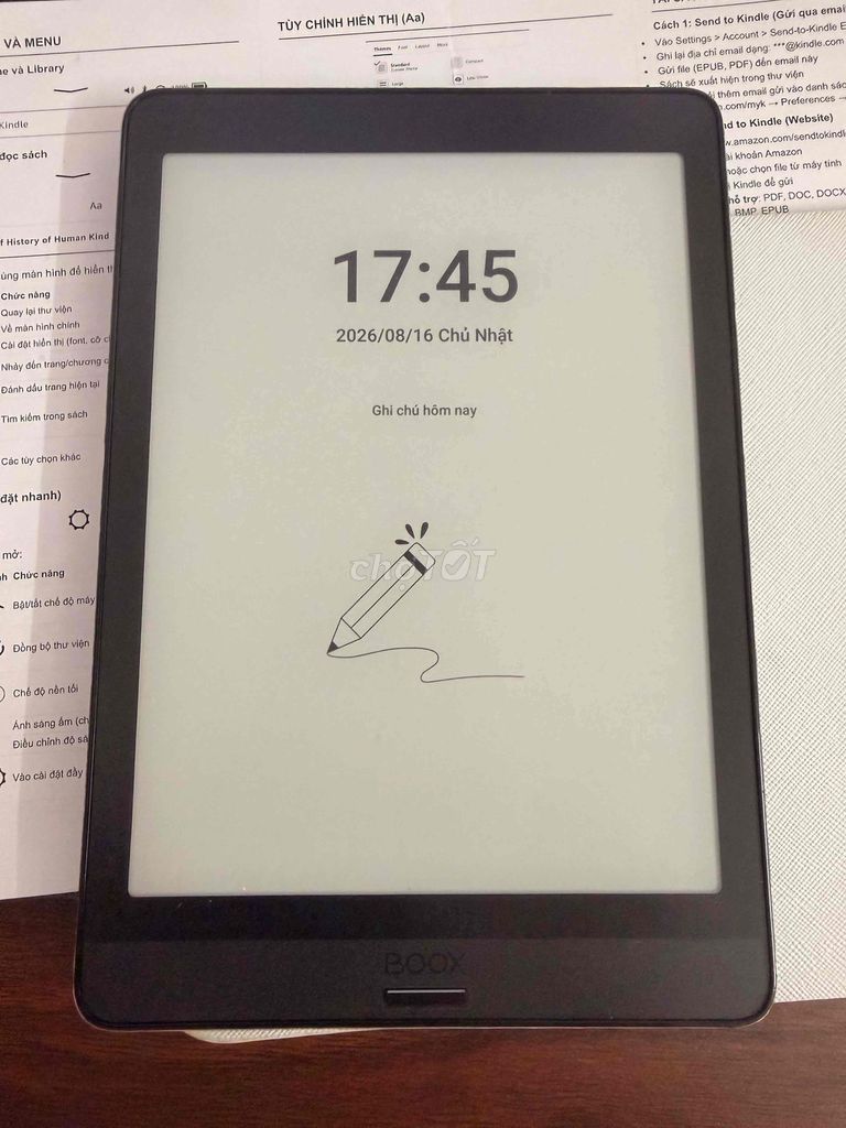 Máy đọc sách BOOX Nova3 Đen E Ink. Mua bán Máy tính bảng tại Huyện Đan Phượng Hà Nội được đăng bởi Hùng Trần Đức Hoàng hình 1