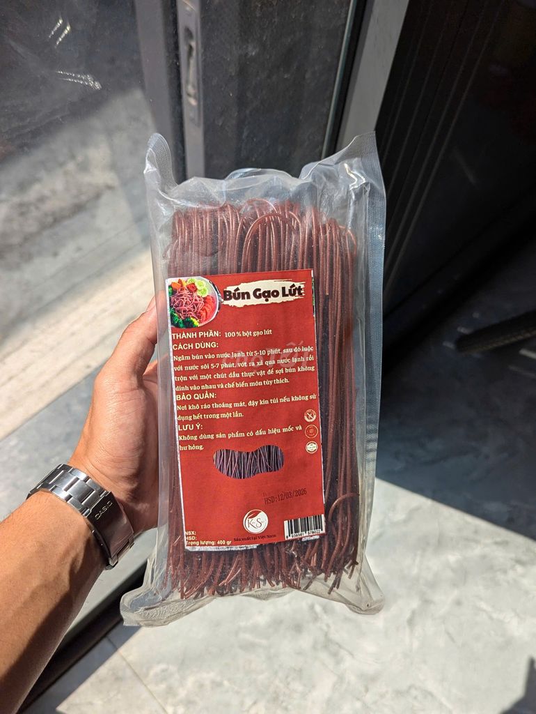 Bún Gạo Lứt KimSanFood 500Gram/gói. Mua bán Đồ ăn, thực phẩm và các loại khác tại Quận 12 Tp Hồ Chí Minh được đăng bởi KimSanFood hình 1
