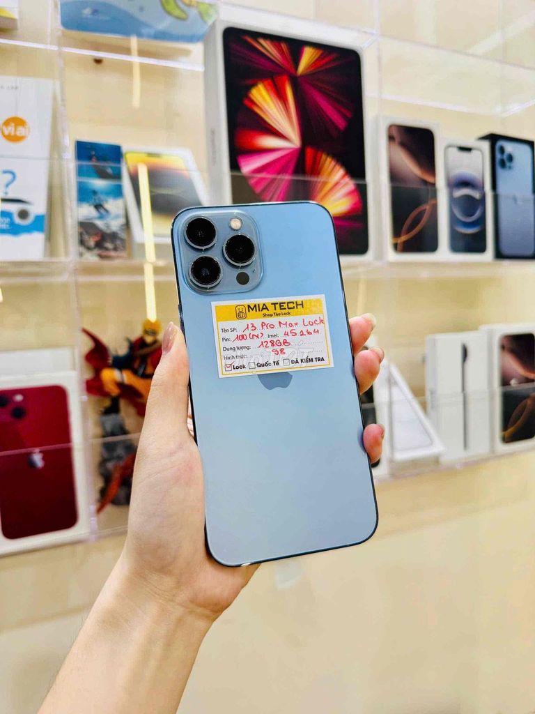 Apple iPhone 13 Pro Max Lock 128GB Xanh 98.5%. Mua bán Điện thoại tại Quận Ba Đình Hà Nội được đăng bởi Huy Trần hình 1