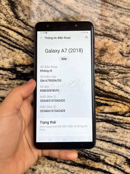 Samsung Galaxy A7 (2018) 4GB/64GB Xanh. Mua bán Điện thoại tại Quận Gò Vấp Tp Hồ Chí Minh được đăng bởi Hội Đồ Điện Tử hình 1