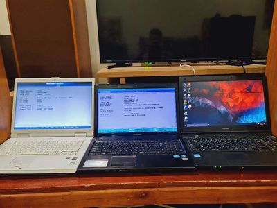 Thanh lý 3 laptop toshiba, lenovo, fujitsu