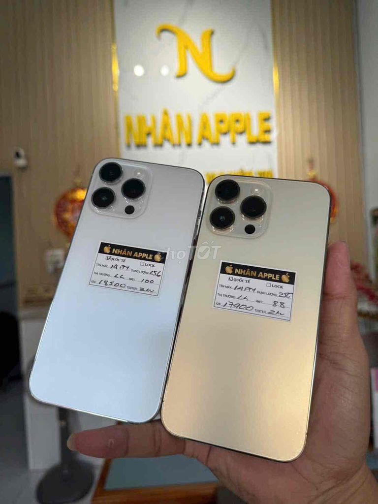 IPHONE 14 PROMAX 256gb QT ZIN ĐẸP 99% Pin ZIN. Mua bán Điện thoại tại Thành phố Cà Mau Cà Mau được đăng bởi NHAN APPLE hình 1