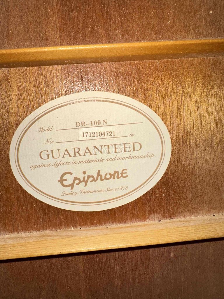 Đàn guitar acoustic Epiphone DR-100N. Mua bán Nhạc cụ tại Quận Tân Phú Tp Hồ Chí Minh được đăng bởi Guitar Nhật hình 1