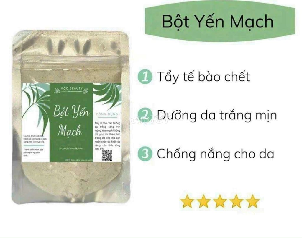 Bột yến mạch đắp mặt 100g. Mua bán Phụ kiện thời trang khác tại Thành phố Vĩnh Long Vĩnh Long được đăng bởi ST STORE chuyên sỉ hình 1