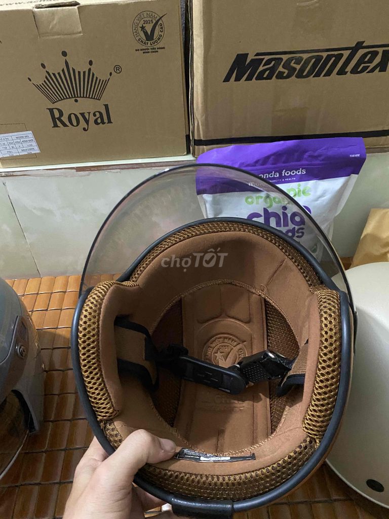 Mũ Bảo Hiểm thời trang nam nử Royal Helmet. Mua bán Phụ tùng xe tại Thị xã Ngã Năm Sóc Trăng được đăng bởi HaoTrinh shop hình 4