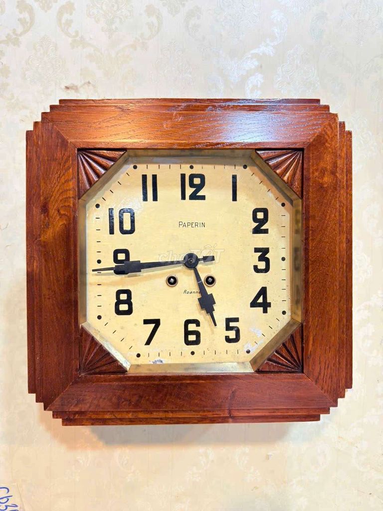 Đồng hồ treo tường Gỗ Nhật Bản 36x36cm Nguyên zin. Mua bán Nội thất, đồ gia dụng khác tại Quận 5 Tp Hồ Chí Minh được đăng bởi Mr Gia Huy hình 1