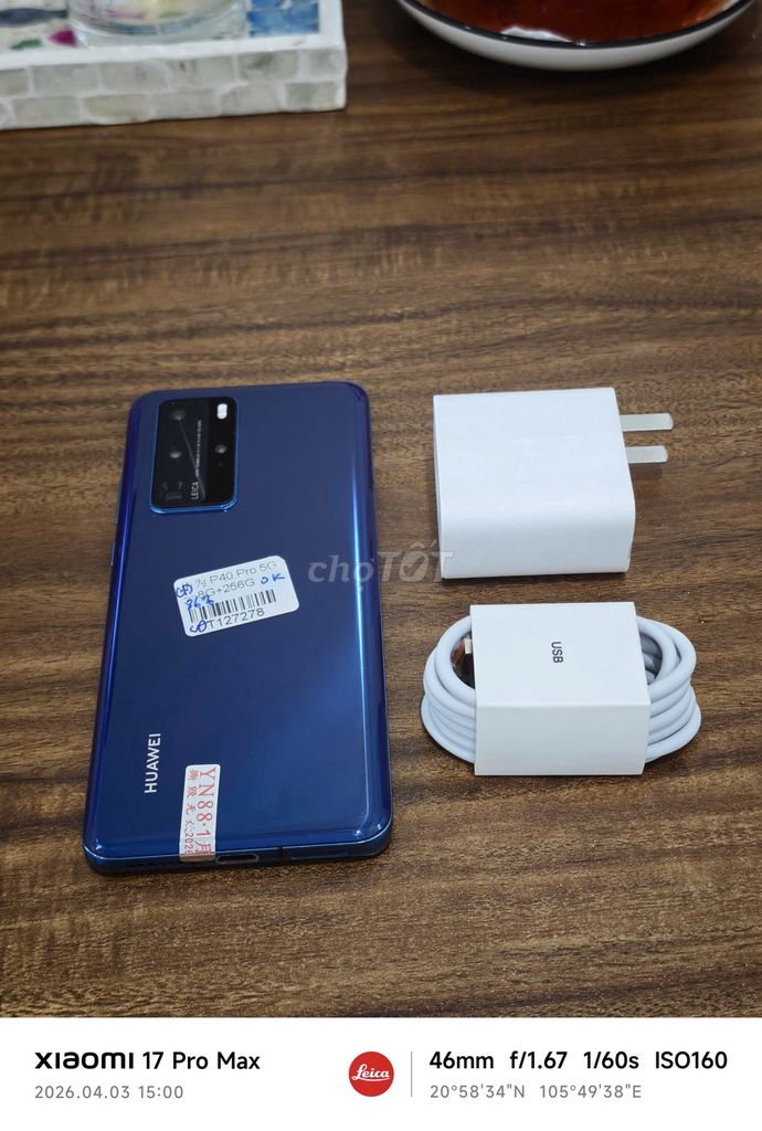 Huawei P40 Pro 8/256 Xanh sạc cáp có ship COD. Mua bán Điện thoại tại Quận Hoàng Mai Hà Nội được đăng bởi Trần Ngọc Hiếu hình 1