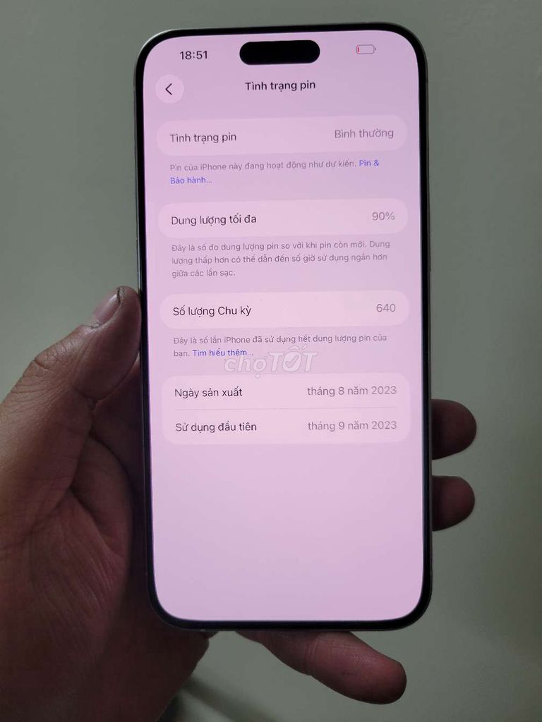 Apple iPhone 15 Pro Max 256GB Titan. Mua bán Điện thoại tại Huyện Hoài Đức Hà Nội được đăng bởi Nguyễn Đức anh  hình 1
