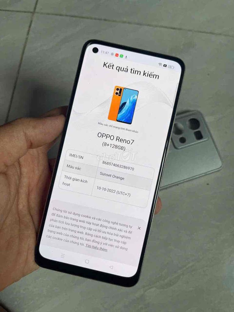 Oppo Reno7 4G 8/128GB Chính hãng Việt Nam 2sim. Mua bán Điện thoại tại Quận 8 Tp Hồ Chí Minh được đăng bởi điện thoại giá rẻ  hình 1