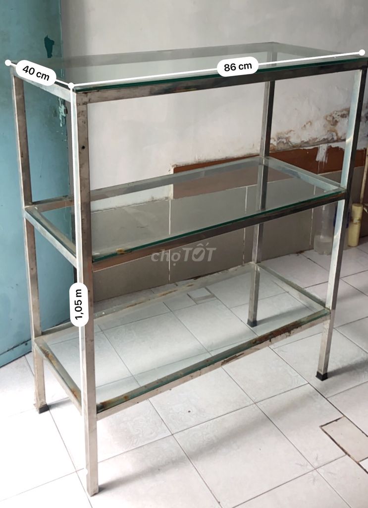 Kệ sách Inox Kính 3 tầng Đã sử dụng. Mua bán Tủ, kệ gia đình tại Thành phố Thủ Đức Tp Hồ Chí Minh được đăng bởi Trường giang Chu hình 1
