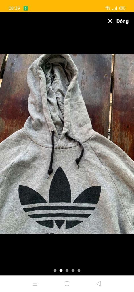 Áo khoác Adidas thun chính hãng Mỹ USA,
Size M. Mua bán Quần áo tại Quận 3 Tp Hồ Chí Minh được đăng bởi Ty phạm 2hand hình 2