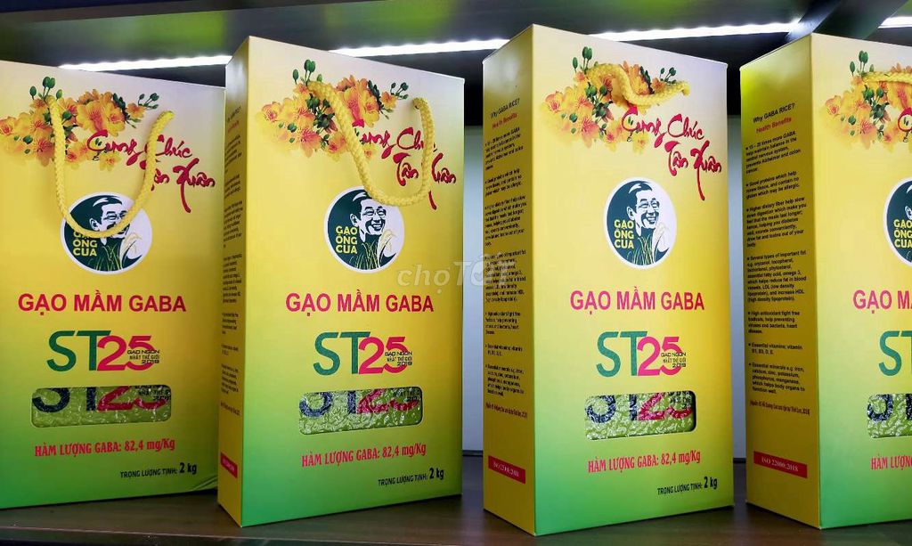 GẠO LỨT MẦM GABA ST25 CHÍNH HIỆU Ô.CUA TÚI 2KG