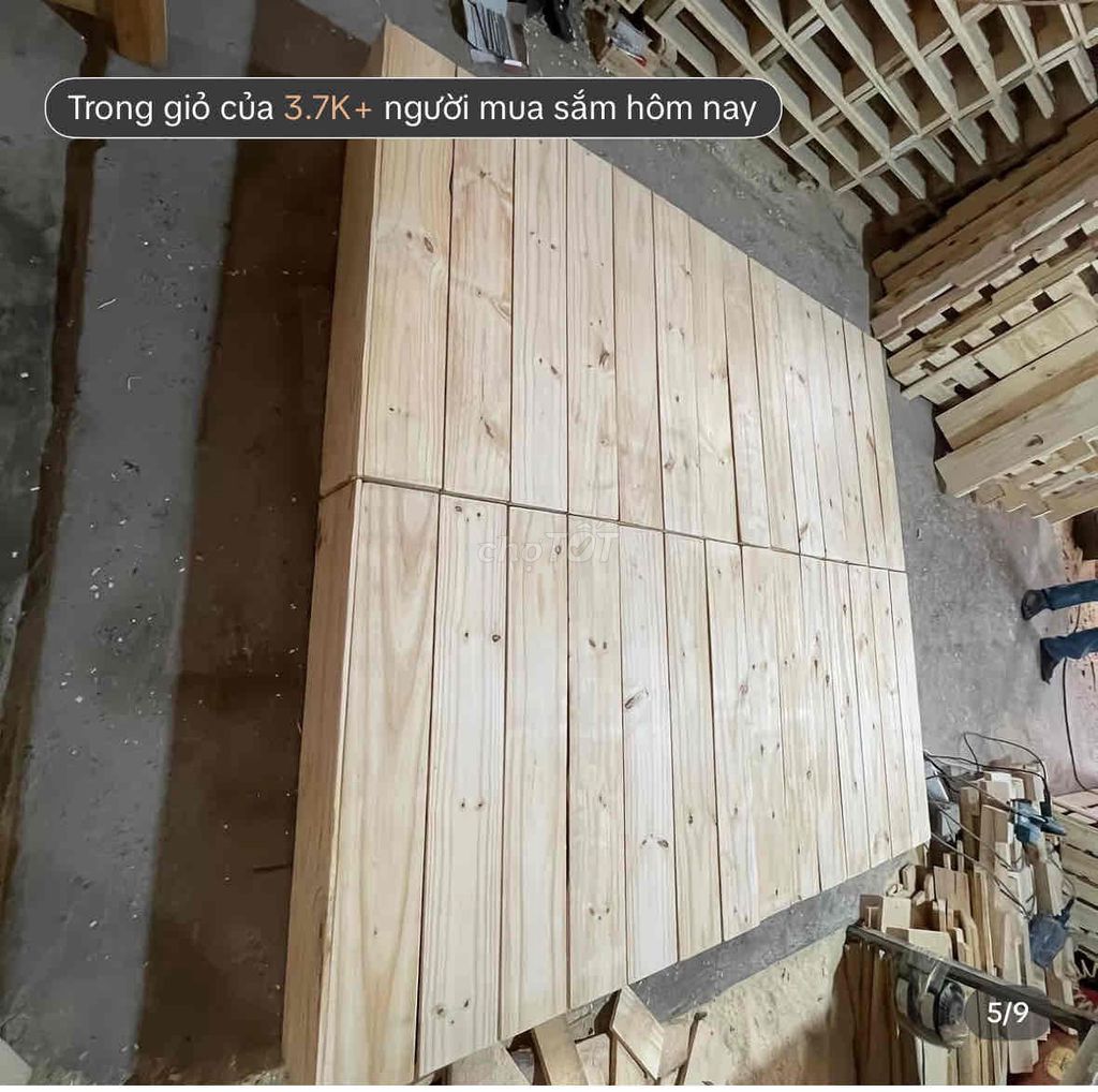Giường Pallet Gỗ 1m6x2m Mới. Mua bán Giường, chăn ga gối nệm tại Quận Tân Bình Tp Hồ Chí Minh được đăng bởi Nguyễn Huyền hình 1