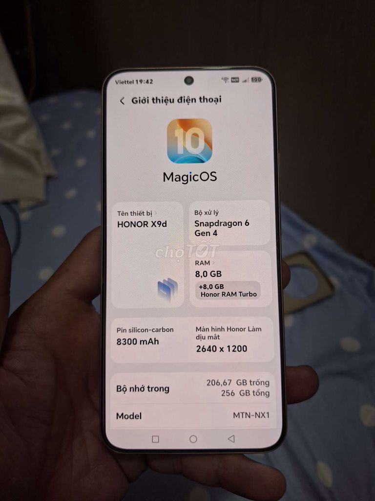Honor X9d 5G 8GB/256GB Vàng. Mua bán Điện thoại tại Huyện Đông Anh Hà Nội được đăng bởi Nguyễn Thế Nam hình 1