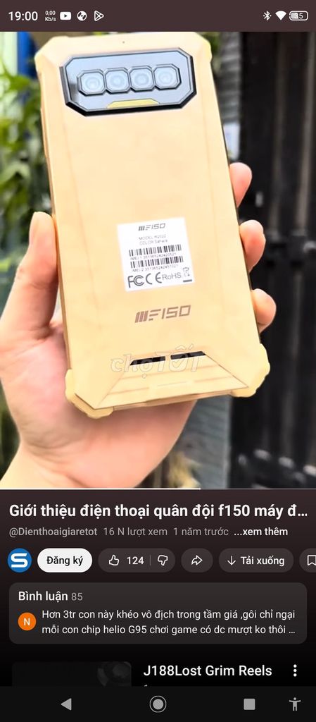 F150 Z2022 Vàng Đã sử dụng. Mua bán Điện thoại tại Quận Cẩm Lệ Đà Nẵng được đăng bởi Long Phan hình 1