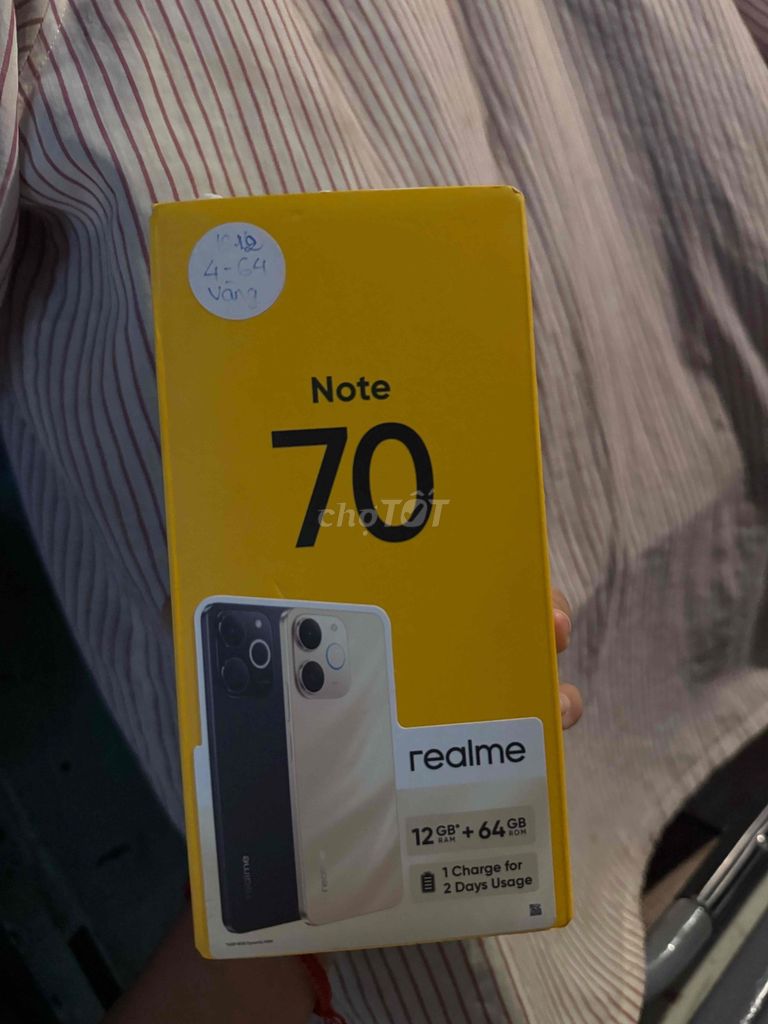 Realme Note 70 64GB Đồng. Mua bán Điện thoại tại Quận Bình Thạnh Tp Hồ Chí Minh được đăng bởi Ly Nguyen hình 1