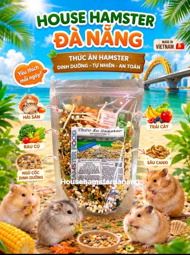 Thức ăn trộn cho Hamster đà nẵng. Mua bán Phụ kiện, Thức ăn, Dịch vụ tại Quận Liên Chiểu Đà Nẵng được đăng bởi Ly Huỳnh hình 1