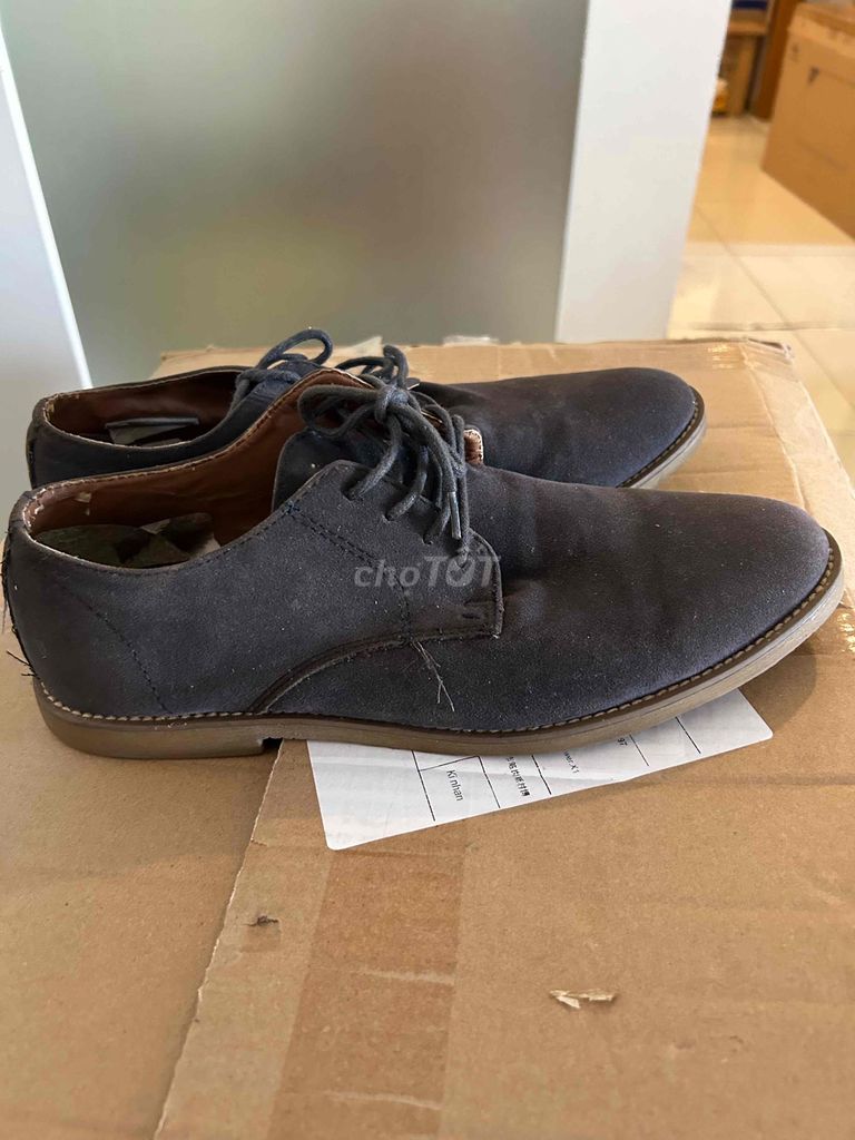 Giày tây nam da lộn xám size 41/42. Mua bán Giày dép tại Quận 7 Tp Hồ Chí Minh được đăng bởi Huy hình 1