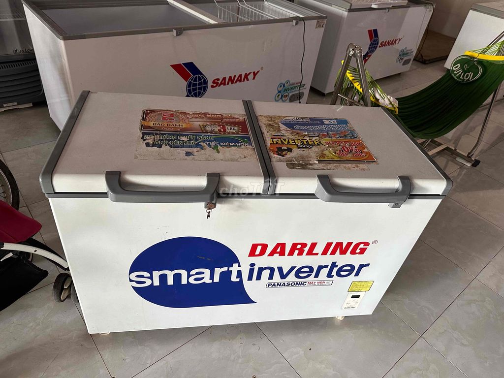 Tủ Đông Mát 350 Lít inverter darling 90%