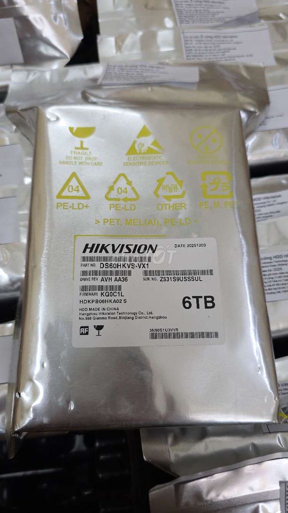 Ổ cứng HDD Hikvision 6TB Tốc độ nhanh. Mua bán Linh kiện (RAM, Card...) tại Quận Hoàng Mai Hà Nội được đăng bởi Thế Giới Đồ Dùng An Ninh hình 1