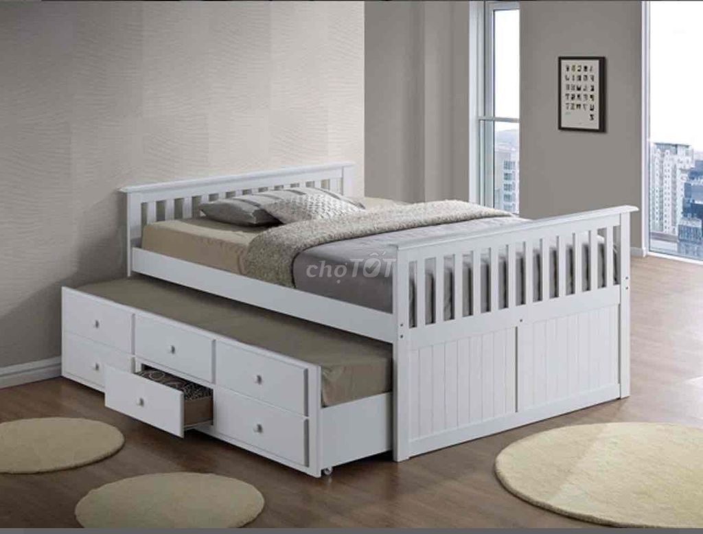 Thanh lí giường 2 tầng 1,2m, có 3 hộc, tặng 2 nệm. Mua bán Giường, chăn ga gối nệm tại Quận 7 Tp Hồ Chí Minh được đăng bởi Rainy hình 1