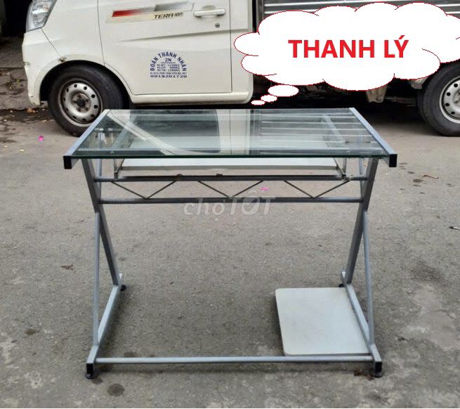 Thanh lý Bàn vi tính, bàn làm việc mặt kính