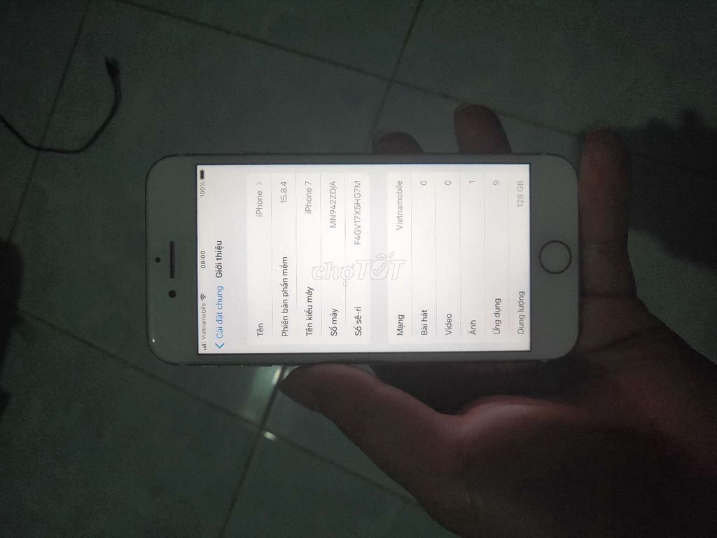 Apple iPhone 7 128GB Vàng Đã thay pin. Mua bán Điện thoại tại Huyện Trảng Bom Đồng Nai được đăng bởi canban hình 1