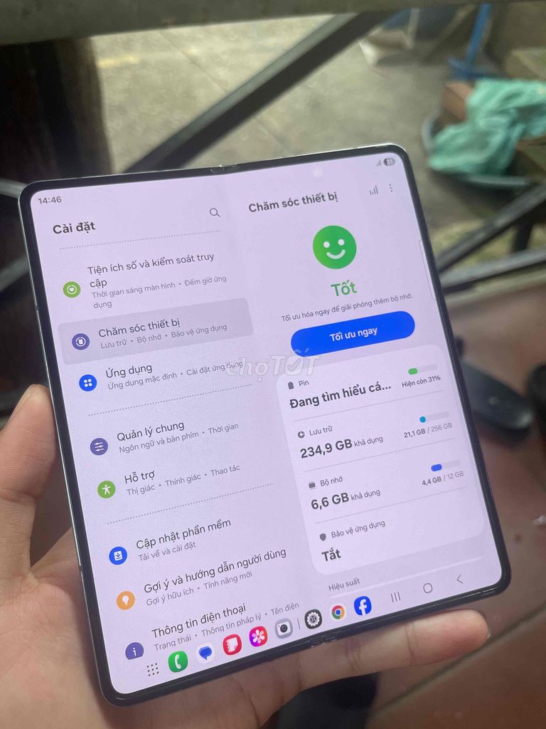 Samsung Z Fold4 256GB Đen. Mua bán Điện thoại tại Huyện Hóc Môn Tp Hồ Chí Minh được đăng bởi Hkhang hình 1