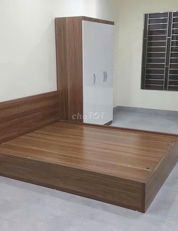 Giường Bệt Gỗ CôNNg Nghiệp MDF  - Hỗ TRRợ LLắp LắP