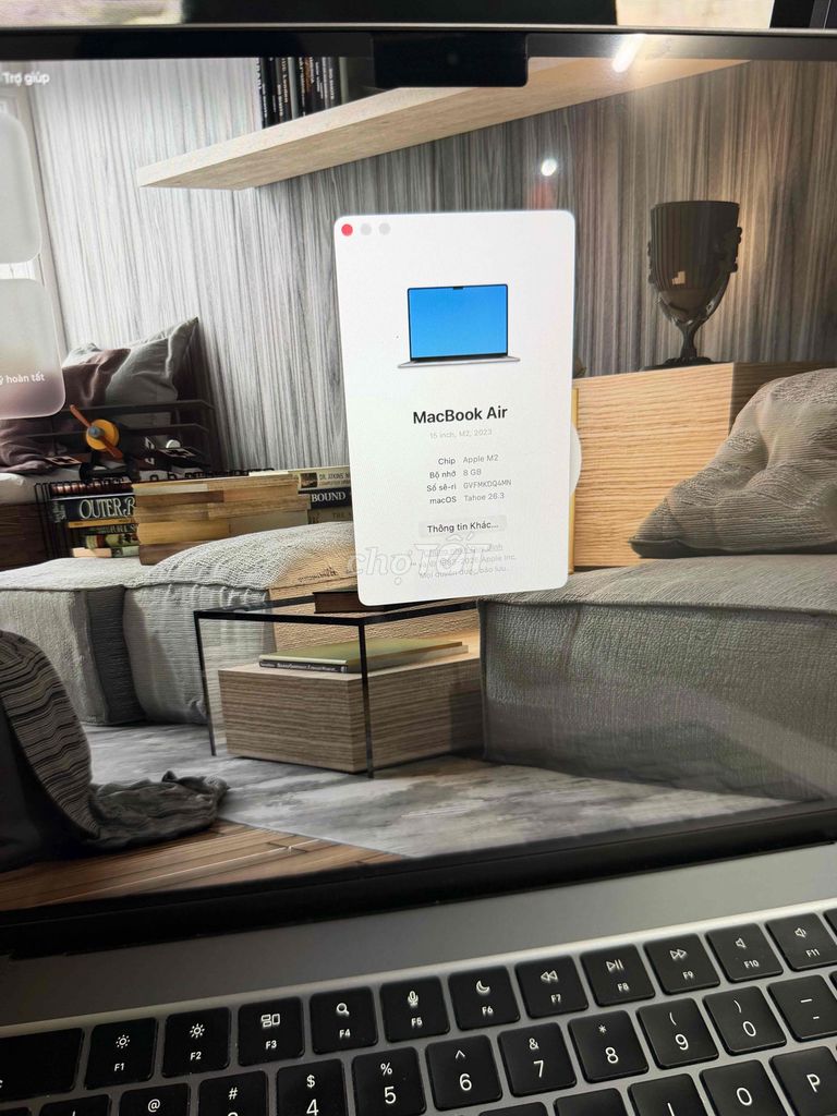 MacBook Air M2 15 inch 8GB/256GB. Mua bán Laptop tại Quận 12 Tp Hồ Chí Minh được đăng bởi Ngọc Sơn hình 1