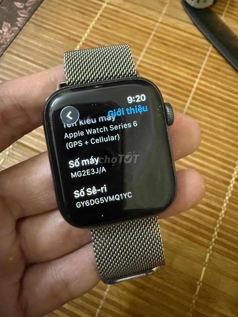 Apple Watch Series 6 44mm bản esim. Mua bán Thiết bị đeo thông minh tại Quận Ba Đình Hà Nội được đăng bởi Mr Cường hình 1