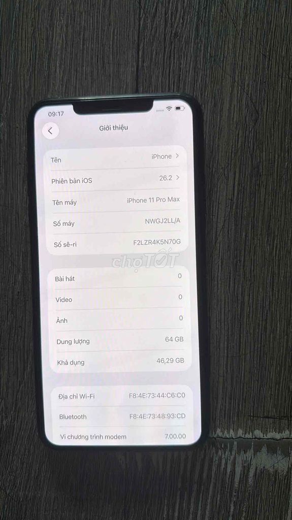Apple iPhone 11 Pro Max 64GB. Mua bán Điện thoại tại Quận 12 Tp Hồ Chí Minh được đăng bởi Dinh Mai Nuong hình 1