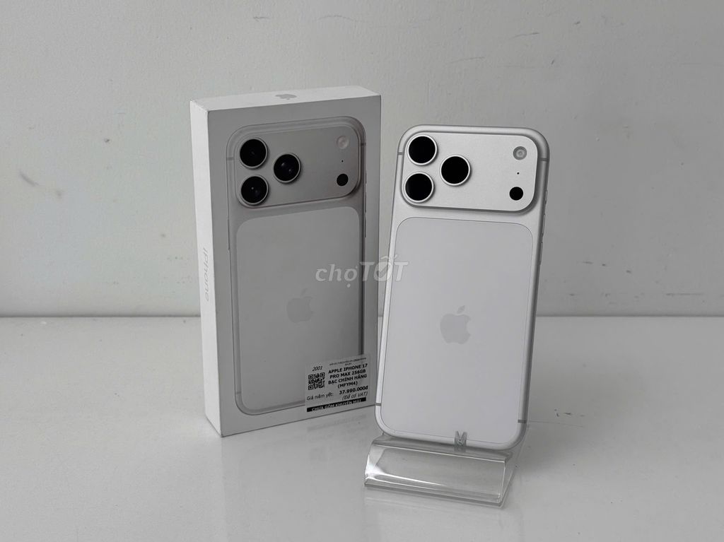 iPhone 17 Pro Max 256GB Silver Pin 99% Nguyên Zin. Mua bán Điện thoại tại Quận Cái Răng Cần Thơ được đăng bởi Cầm đồ Nhanh hình 1