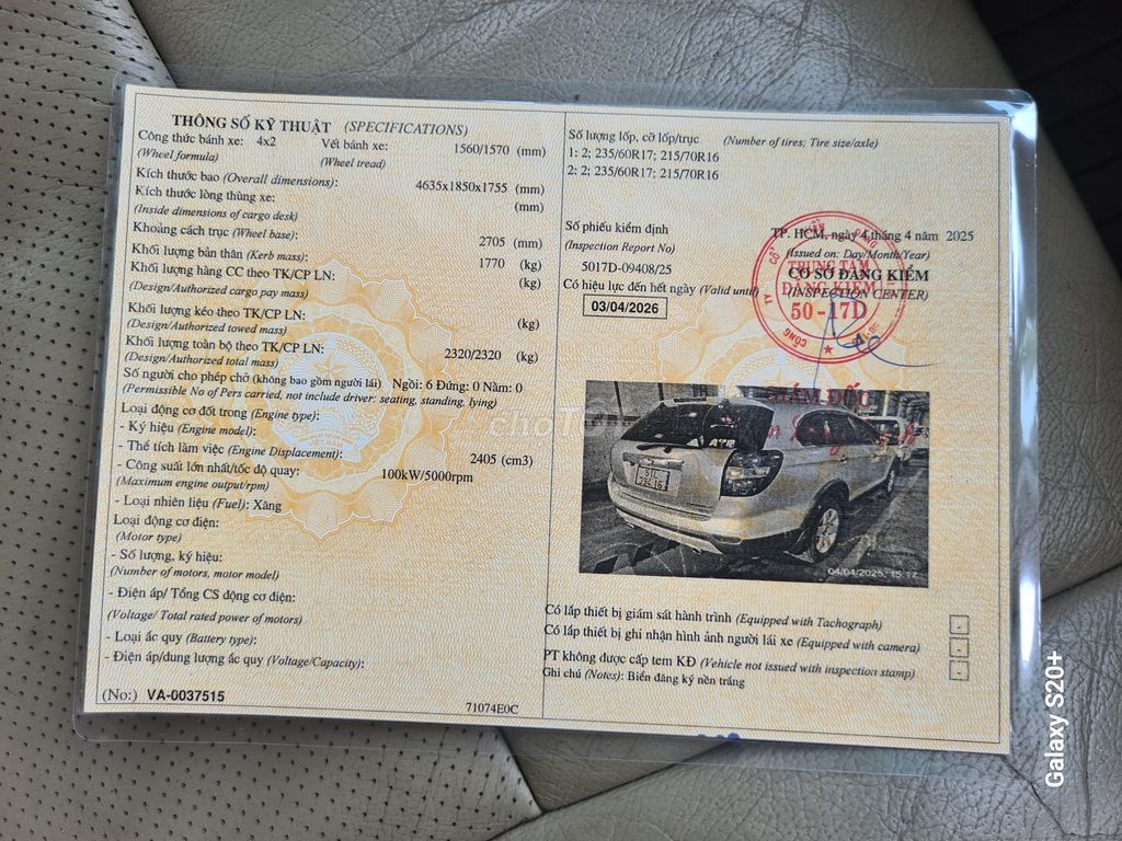 CHEVROLET CAPTIVA LT SỐ SÀN 7 CHỖ MÁY SỐ NGON. Mua bán Ô tô tại Quận Tân Phú Tp Hồ Chí Minh được đăng bởi Ô Tô An Khang Thịnh  hình 18