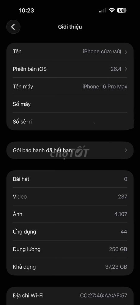 Apple iPhone 16 Pro Max 256GB. Mua bán Điện thoại tại Thành phố Gia Nghĩa Đắk Nông được đăng bởi Hoang Dung hình 1