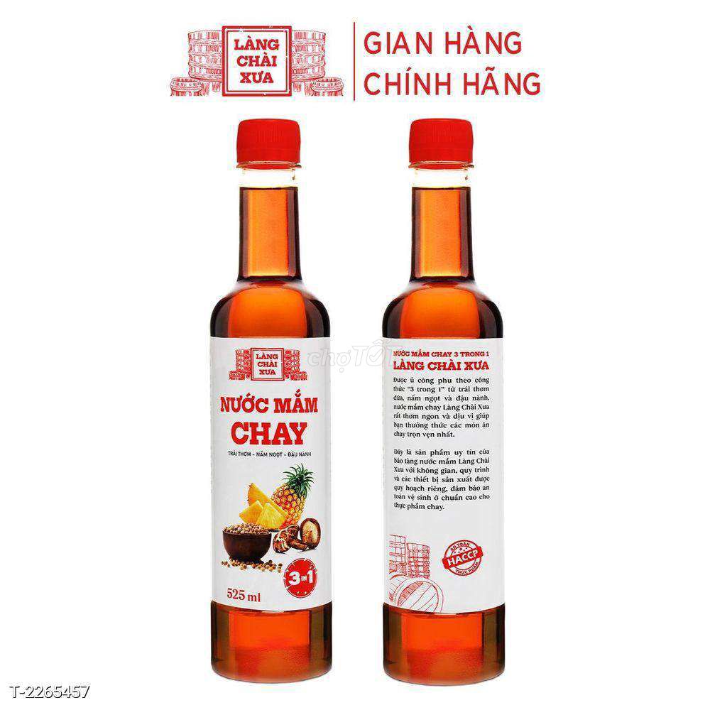 THÙNG 6 CHAI NƯỚC MẮM CHAY - LÀNG CHÀI XƯA