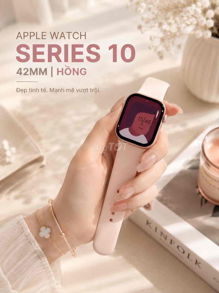 Apple Watch Series 10 42mm Hồng 99%. Mua bán Thiết bị đeo thông minh tại Quận 5 Tp Hồ Chí Minh được đăng bởi A C V N hình 1