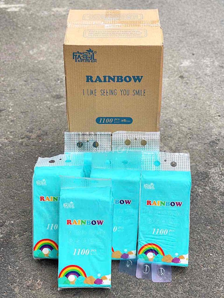 THÙNG 6 GÓI GIẤY RÚT RAINBOW