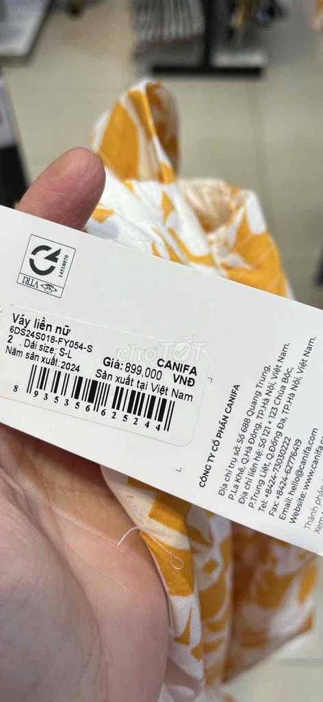 Pass váy đi biển hãng Canifa mua 899k -Pass 200k