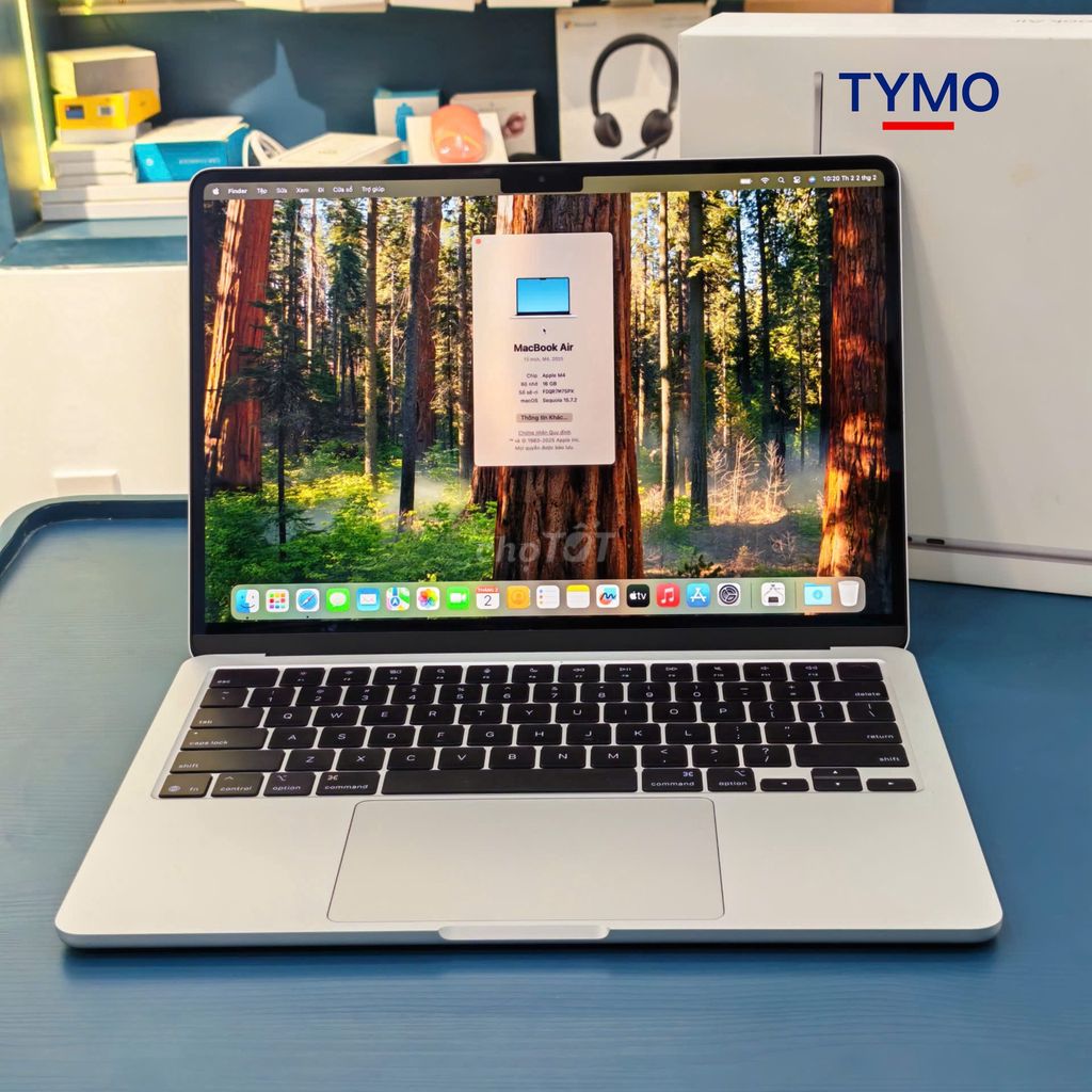 MacBook Air M4 16GB 256GB VN Fullbox Pin 100 CBH. Mua bán Laptop tại Quận Phú Nhuận Tp Hồ Chí Minh được đăng bởi TYMO Việt Nam hình 1