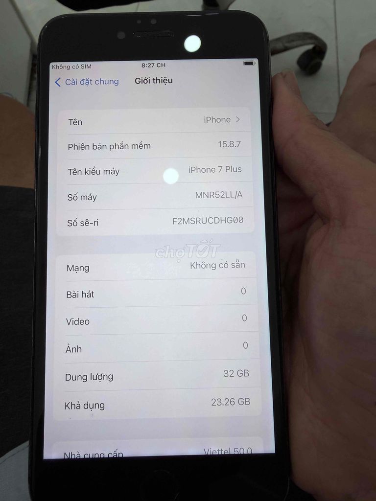 Apple iPhone 7 Plus 32GB Đen. Mua bán Điện thoại tại Huyện Bình Chánh Tp Hồ Chí Minh được đăng bởi Vũ Mobile hình 1