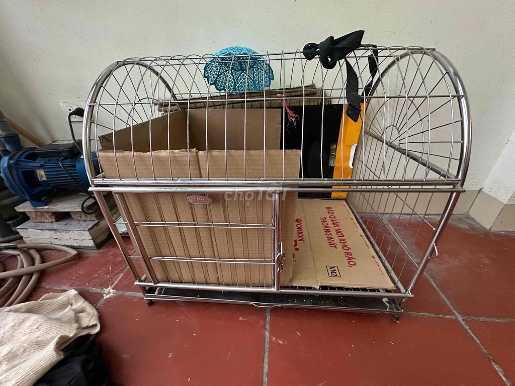 Lồng chó mèo Inox 60x60x50cm Đã qua sử dụng. Mua bán Phụ kiện, Thức ăn, Dịch vụ tại Huyện Đông Anh Hà Nội được đăng bởi Nga  hình 1