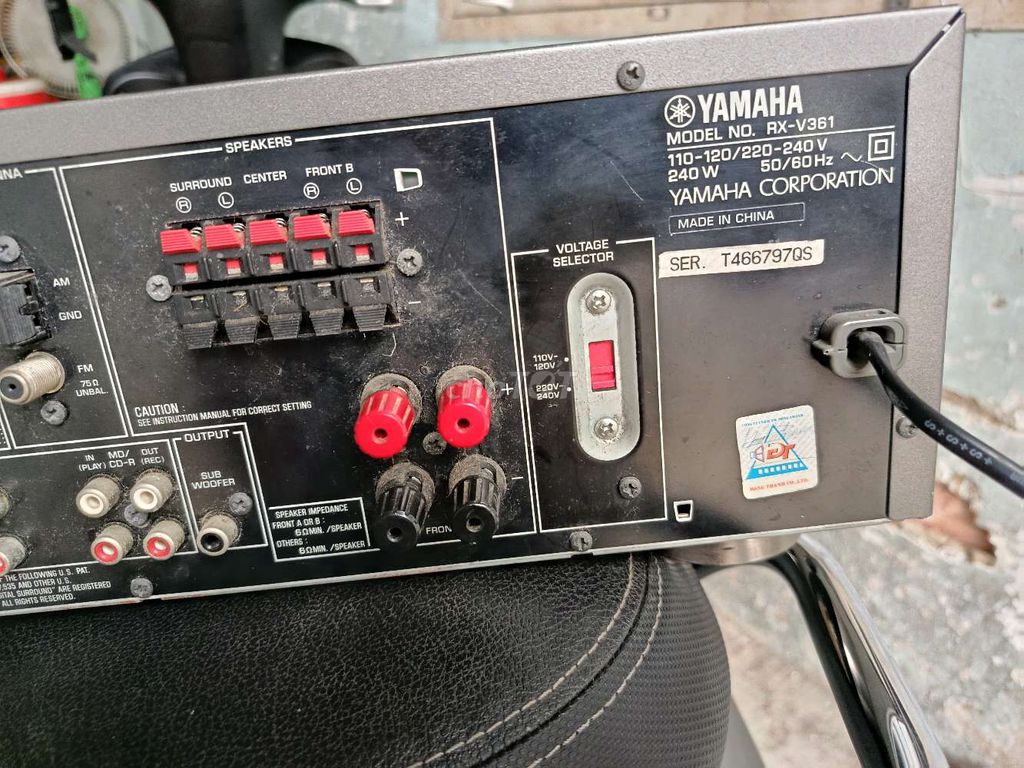 Ampli Yamaha RX-V361  2 dòng điện. Mua bán Tivi, Âm thanh tại Quận Tân Bình Tp Hồ Chí Minh được đăng bởi Nguyễn Ngọc hình 3