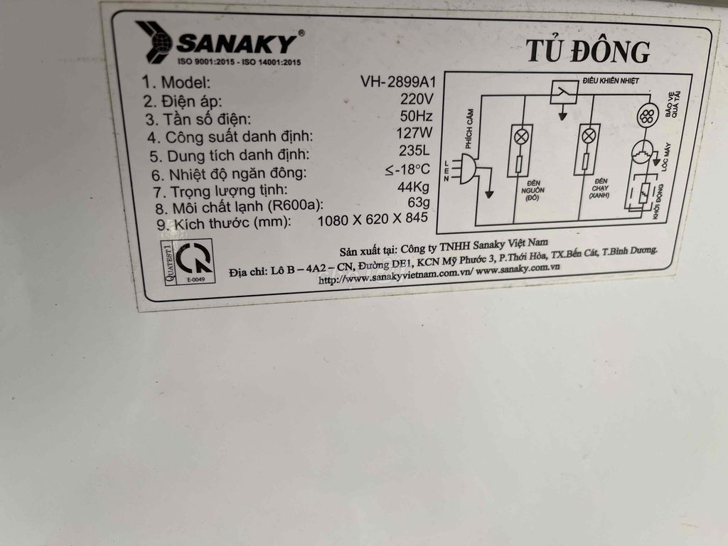 Tủ lạnh còn mới.. gia đình dùng tết thôi ạ. Mua bán Tủ lạnh tại Huyện Thuỷ Nguyên Hải Phòng được đăng bởi Đào Văn Tuấn hình 1