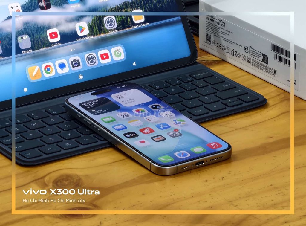 IPhone 15 Pro Max Titan 256GB lock CNC 99% có gl. Mua bán Điện thoại tại Quận 7 Tp Hồ Chí Minh được đăng bởi TMH hình 1