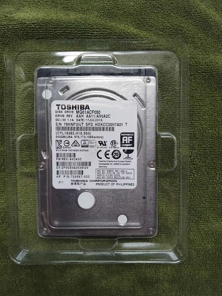 Ổ cứng HDD Toshiba 500GB. Mua bán Linh kiện (RAM, Card...) tại Huyện Bình Chánh Tp Hồ Chí Minh được đăng bởi Hùng hình 1