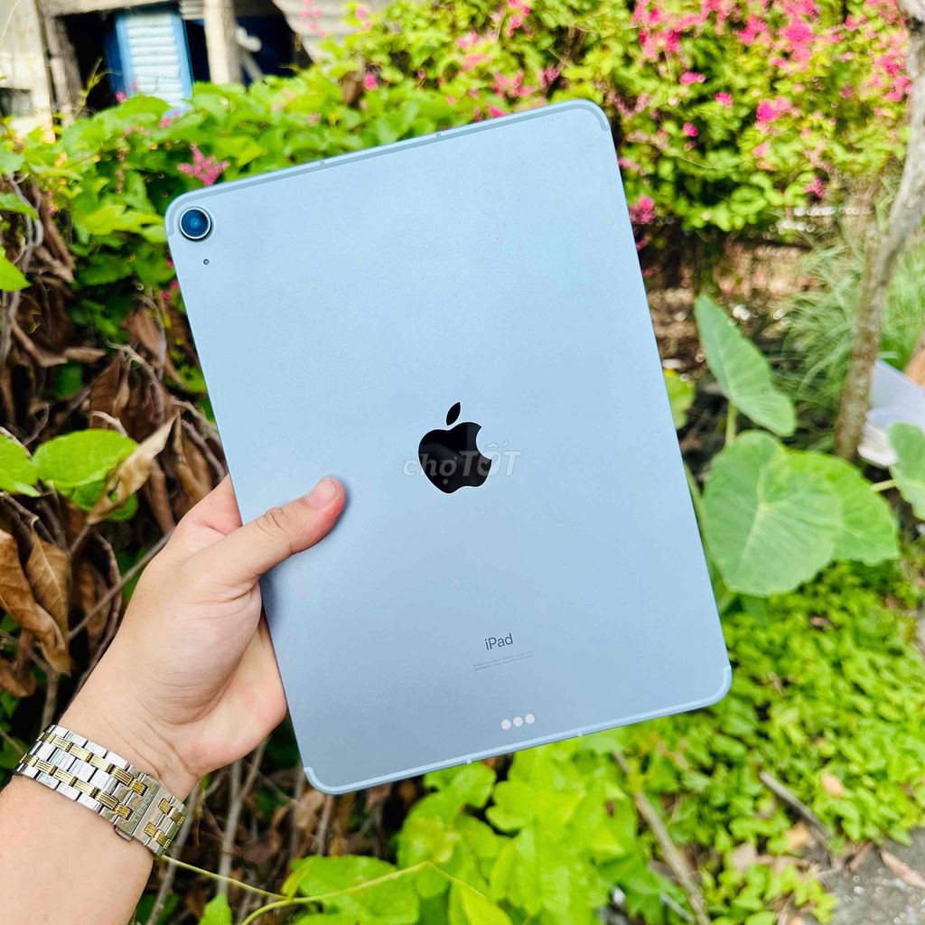 🍎IPAD AIR 4 BLUE 256GB WIFI-CÓ SIM 4G P100% ĐẸP99%