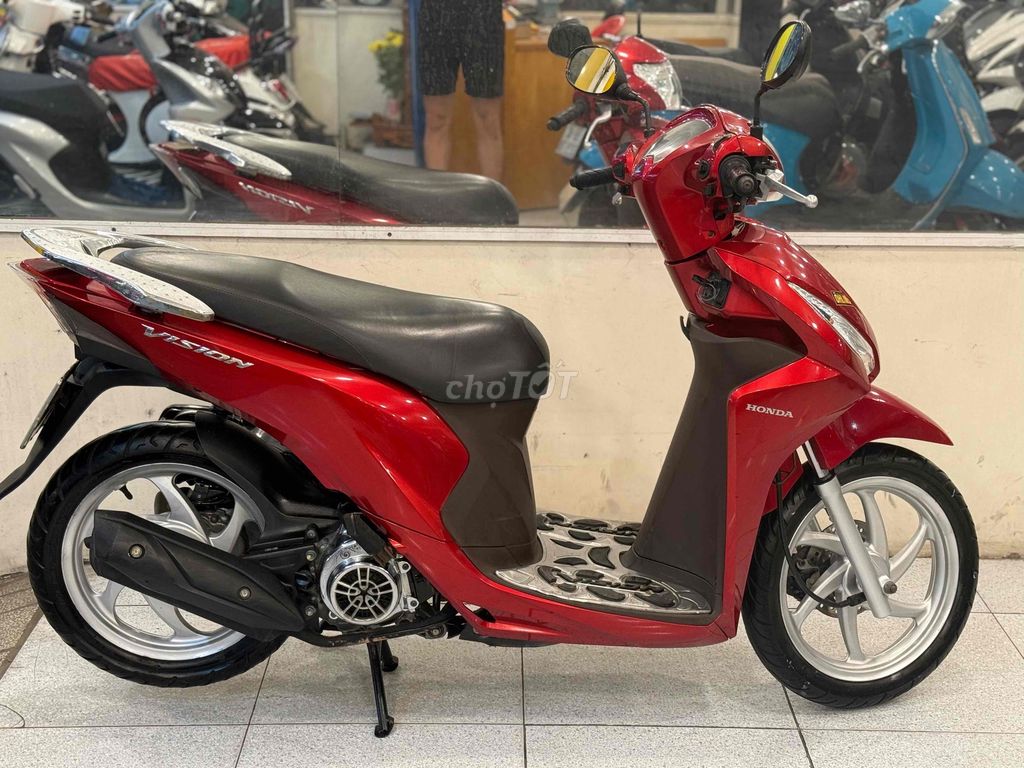 Honda Vision 2016 màu Đỏ. Mua bán Xe máy tại Quận Gò Vấp Tp Hồ Chí Minh được đăng bởi Hoàng Bách  hình 4