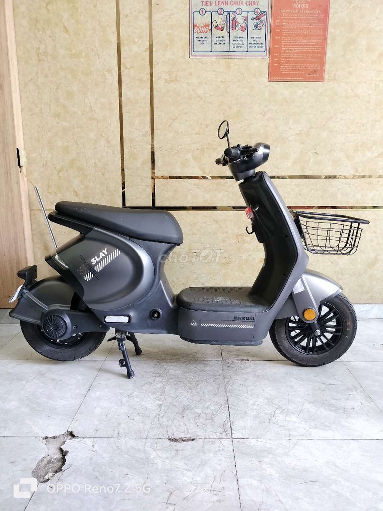Xe điện Kazuki Xám, Mới 2025, Bình Sạc Đủ