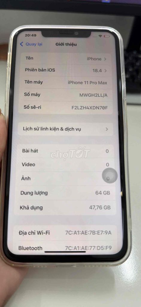 Apple iPhone 11 Pro Max 64GB Vàng Gold. Mua bán Điện thoại tại Thành phố Cao Lãnh Đồng Tháp được đăng bởi Nguyễn Thị Nhật Ý hình 1
